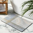 thumbnail image 3 of Modern Abstract Gray Area Rug 20x32 inch: Soft, Non-Slip, Washable - Upgrade Your Bathroom, Living Room, Bedroom, Dining Room, or Nursery Decor with This Indoor Throw Carpet, 3 of 5