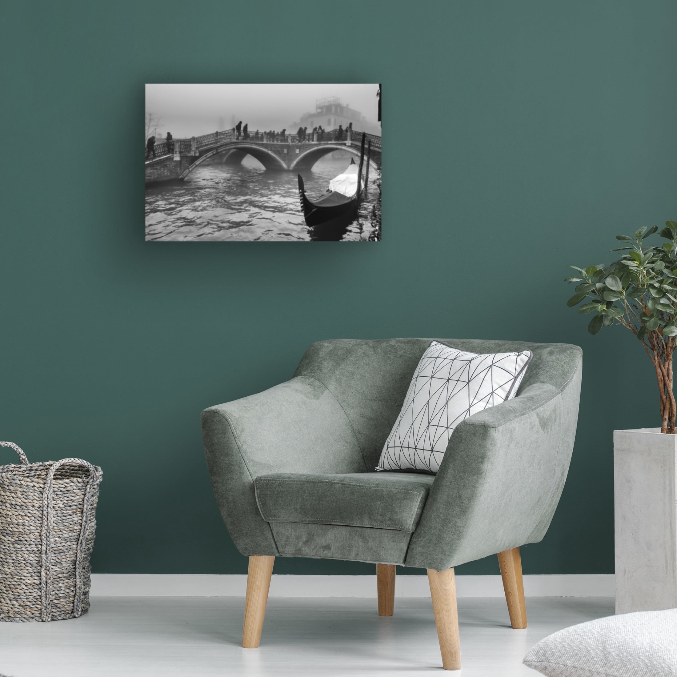 Canvas Wall Art - Stefano Avolio ' Tre Ponti - Three Bridges' Wall Art for Living Room, Bedroom, or Office Décor by Trademark Fine Art - 24 x 16 Inches