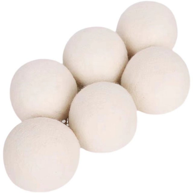 Wool Dryer Balls - 6-Pack -Premium Natural Fabric Softener Award-Winning - Wool