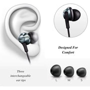 Philips Performance PRO6105 Wired Earphones W Mic, Black
