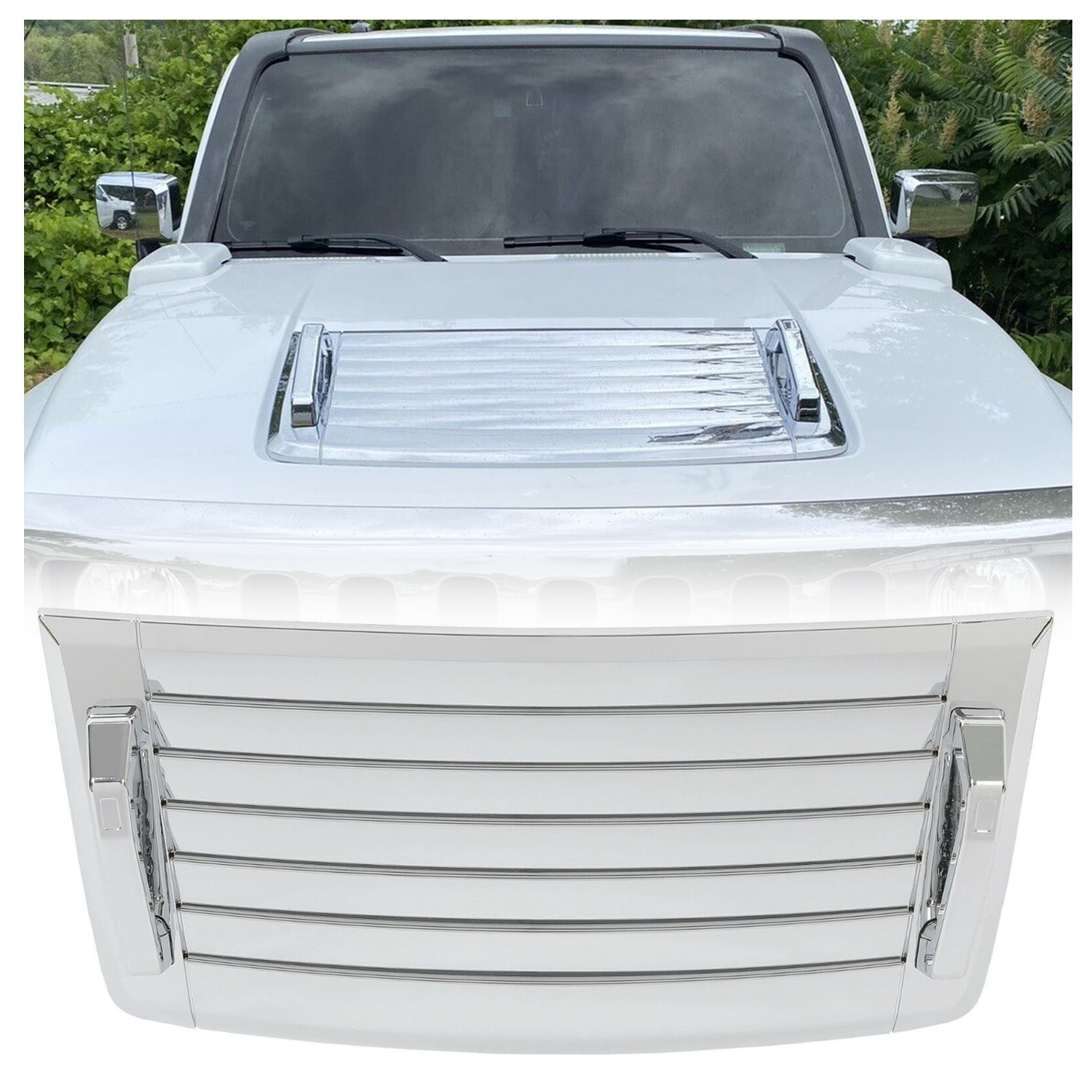 Kojem Hood Louver Hood Vent Deck for 06 07 08 09 10 Hummer H3 H3T