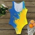 thumbnail image 7 of QHFBli Women's One-Piece Swimsuit Bathing Suit Printed Bikini Jumpsuit, 7 of 7