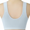 thumbnail image 4 of Dwellite Bras for Women Senior Front Closure Plus Size Comfy Breathable Full Support Everyday Bra with Snaps 2026 Silver 42, 4 of 6