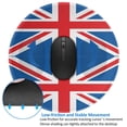thumbnail image 3 of British Flag Round MousePad Washable Non-Slip Rubber Base Small Mouse Mat, 7.9×7.9 inches, 3 of 6