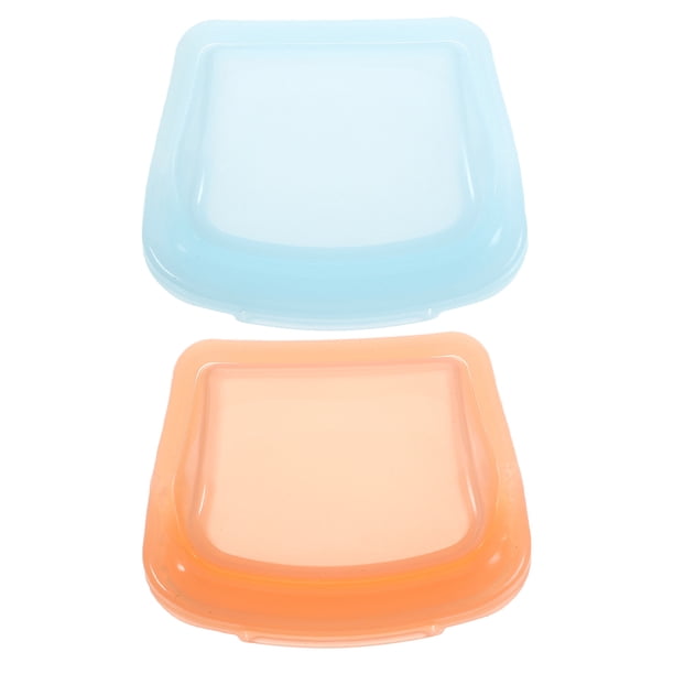 2 pastillas de silicona: bolsas portátiles para guardar medicamentos, reutilizables, transparentes, para viajes, organizadores diarios de medicamentos, pequeñas bolsas sellables.