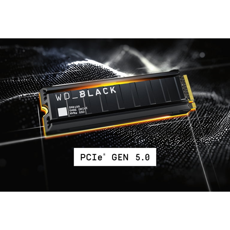 WD_BLACK 4TB SN8100 NVMe SSD, with Heatsink, PCIe Gen 5