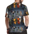 thumbnail image 2 of Wukai Various Herbs And Spices In Spoons Print Men's Short-Sleeved Mesh T-Shirt,Quick-Dry Short Sleeve Workout T-Shirt-Small, 2 of 8