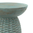thumbnail image 5 of Boyd 16 inch Wide Solid Mango Contemporary Tall Accent Table in Teal Wash, Assembled, 5 of 8