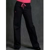 medcouture by peaches women's signature drawstring straight leg scrub pant (cherry/black large tall)