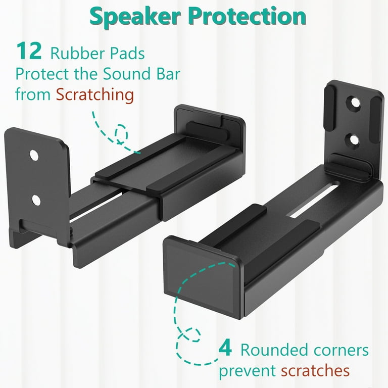 Soundbar wall mount store walmart