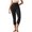 Black, variant on Women High-Waisted Tummy Control Shaping Pants Anti-Cellulite Capri Leggings