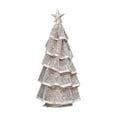 thumbnail image 2 of Uxgjfwu Metal Christmas Tree 11.8 Inch Flameless LED Lighted Tabletop Decor with Stand, Battery Operated Silver Holiday Tree for Tabletop Holiday Party Decor, 2 of 8