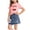 Pink, variant on ITSAME Girls Outfit Sets, Crewneck Printed T-Shirts and Denim Skirts Summer Casual Clothes 2-Piece Black Size 4-5