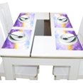 thumbnail image 4 of Lavender Clouds Wheat 12×18 inch Placemats Heat Resistant Washable Foldable Rectangular Placemats Set Decoration Indoor Outdoor for Kitchen Dining Table 6PCs, 4 of 8