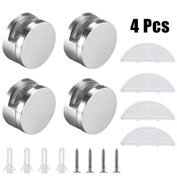 Lefu 4 Set Mirror Clips Mirror Hanging Hardware Mirror Holder Clips Mirror Hang