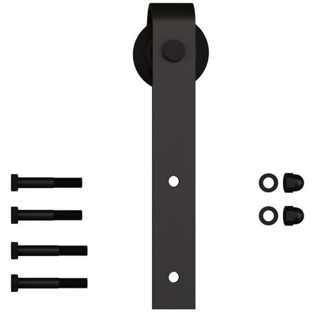 

Barn Strap Style Hanger with Fasteners (No Track) Matte Black by Stone Harbor Hardware
