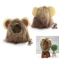 thumbnail image 5 of Peluca de león con orejas para disfraz de perro o gato pequeño, ideal para disfraz de otoño e invierno, talla S, 5 of 5