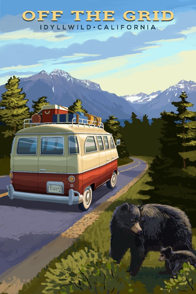 Idyllwild, California, Off the Grid, Camper Van and Wildlife (16x24
