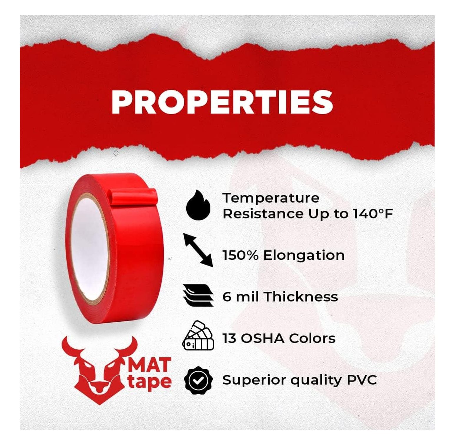MAT Vinyl Marking Tape Dark Blue - 4 inch x 36 yds. for Safety Floor Marking (School Gym, Restaurants, Warehouse), Dance Floor Splicing, Pinstriping Cars & Boats