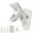White, variant on Two Position Wall Mount Flagpole Bracket for 1 Inch Poles, 45 and 90 Degree Aluminum Alloy Outdoor Holder