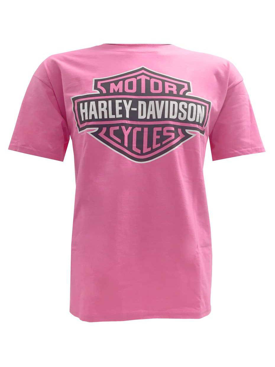 Women S Men S T Shirt Bar Shield Tee Pink R302000010 Harley Davidson Walmart Com