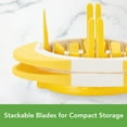 thumbnail image 6 of Tovolo Citrus Slicer & Wedger Tool - Premium Dual Blade Lemon, Lime, and Orange Cutter Creates 8 Uniform Wedges and 6 Slices, Perfect Bar Tool, Anti-Slip Base, Stackable, BPA-Free, Dishwasher Safe, 6 of 7