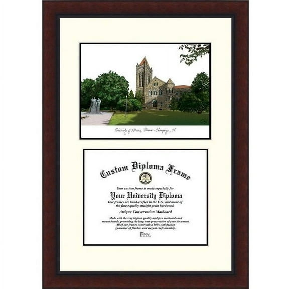 University of Illinois, Urbana - Champaign 8.5" x 11" Legacy Scholar Diploma Frame