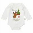 thumbnail image 4 of DHFJKG Toddlers Boys Bodysuit Cute Christmas Santa Funny Letter Printed Long Sleeve Onesie Baby Onesies Unisex 12-18 Months, 4 of 4