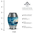 thumbnail image 2 of YATHABHISA Butterfly Cremation Boxes, Memorial Urn for Family, Urns for Ashes for Father and Mother, Small Keepsake Urn for Humans Ash, Burial and Funeral Urns for Mom and Dad, 3 Inch, 2 of 2