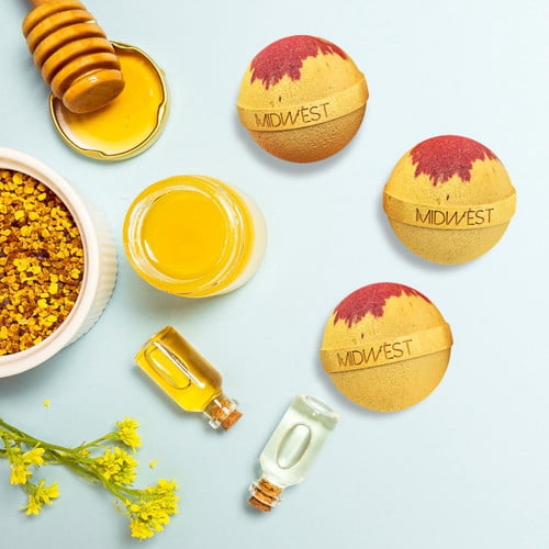Sweet Honeysuckle Luxury Bath Bombs -Set of 10 - Extra Large - 4.5oz