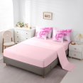 thumbnail image 5 of Homewish Gradient Marble Bedding Comforter Set 7 Pieces for Boys Girls,Abstract Stone Pattern Full Bedding Set Lightweight,Marbling Watercolor Fitted Sheet Flat Sheet,Breathable Home Decor, 5 of 8