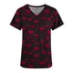 thumbnail image 3 of Camiseta de Bolsillo de Manga Corta con Cuello en V Impresa para las Mujeres, Camisetas Impresas para las Mujeres, 3 of 5
