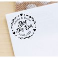 thumbnail image 3 of Printtoo Personalized&nbsp;Heavy Duty Red Self Inking Wedding Favor Round Rubber Stamp Best Day Ever Custom&nbsp;Stamper-40 mm, 3 of 6
