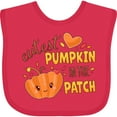 thumbnail image 3 of Inktastic Cutest Pumpkin in the Patch with Orange Heart Boys or Girls Baby Bib, 3 of 4