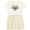 Natural with Stripes, variant on Inktastic I Love My Dad with Hearts Girls Toddler Dress