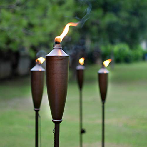 Deco Home Set Of 4 Tiki Torch 60inch, Best Outdoor Citronella Torches