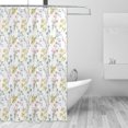 thumbnail image 2 of Rateoe Floral Shower Curtain - Fancy Bathroom Shower Curtain Sets - Waterproof Shower Curtain with Hooks with 12 Plastic Hooks 72x72 Inches, 2 of 5