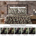 thumbnail image 6 of Chezmoi Collection 4-Piece Military Camouflage Sheet Set, Army Green Printed Microfiber Soft Breathable Deep Pocket Sheets and Pillowcases Set, King Size, 6 of 6