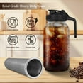 thumbnail image 2 of Soulgenix Cold Brew Coffee Maker, 64 oz Mason Jar Pitcher with Stainless Steel Filter, Cleaning Brush, Black, 2 of 7
