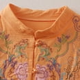 thumbnail image 3 of WCJM Shirts for Women Linen Tops for Women 2026 Trendy Summer Short Sleeve Cotton Shirts Loose Causal Button V Neck Blouses Clothes Fashion Tops, 3 of 6
