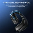 thumbnail image 4 of Oggfader Wireless Earbuds Bluetooth 5.3 Ear Hanging Ear Non In Ear Power Digital Display HD Call Wireless Earphones Black, 4 of 8