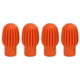 thumbnail image 1 of Amortiguador de silencio de tambor, 4 piezas Puntas de baquetas de silicona Accesorio para instrumentos musicales Baquetas Consejos de práctica silenciosa Aspecto llamativo, 1 of 8