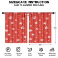 thumbnail image 2 of Blackout Kids Curtains,Red Christmas Snowflake Pattern Childrens Insulated Curtains Set Of 2,Bedroom Essentials,Toddler Room Decor 42"x54", 2 of 5