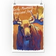 thumbnail image 2 of Rocky Mountain National Park, Colorado, Moose, Vivid (16x24 Giclee Gallery Art Print, Vivid Textured Wall Decor), 2 of 3