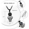 thumbnail image 2 of Basketball Hoop Urn Cremation Jewelry for Ashes Stainless Steel Urn Pendant Locket Keepsake Memorial Gifts, 2 of 6