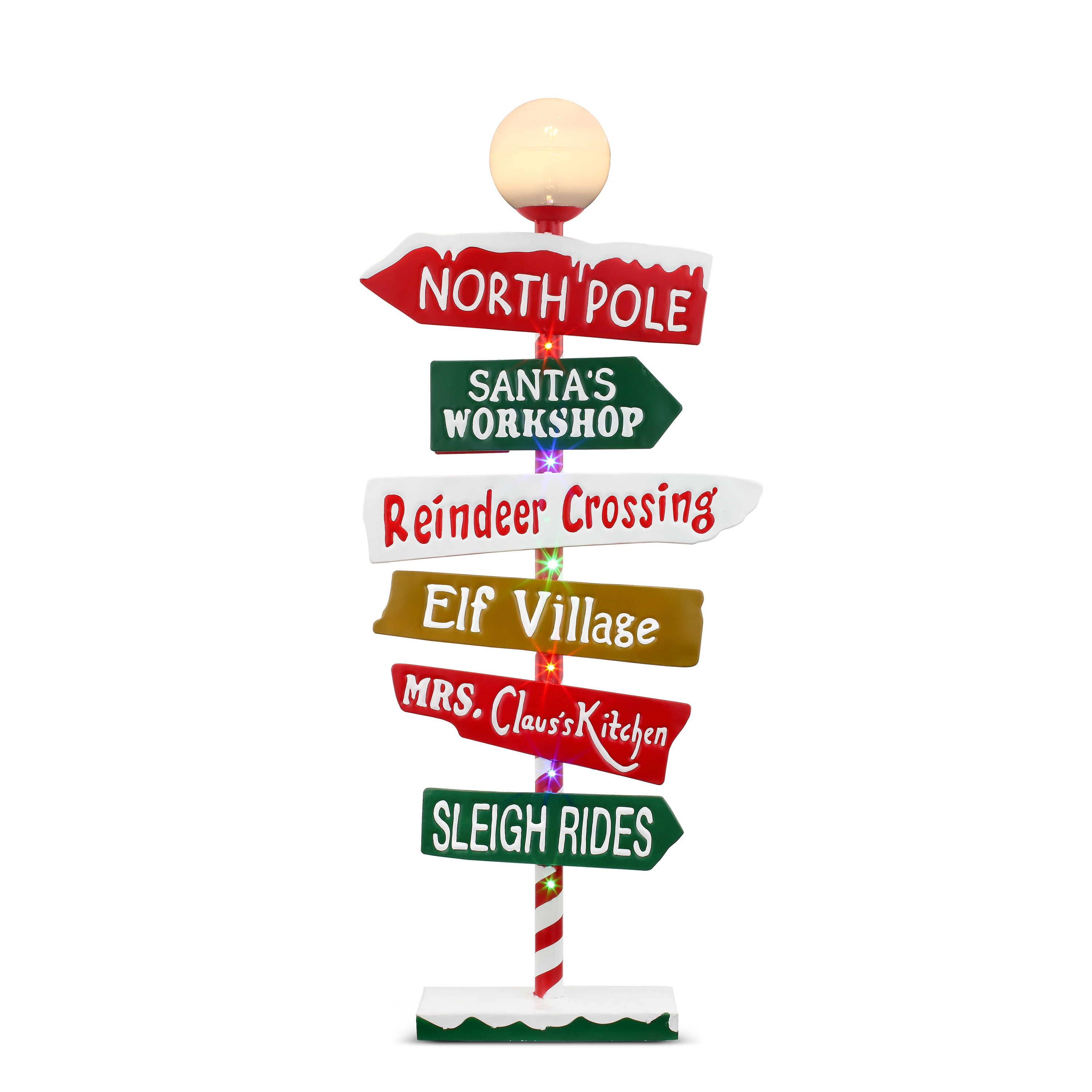 Metal North Pole Sign