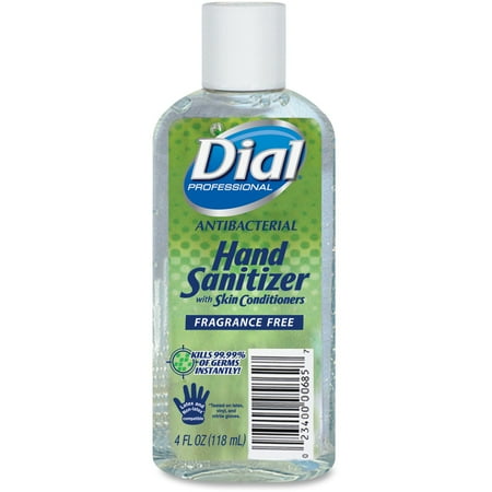 Dial Professional, DIA00685, DialAntibacterial Hand Sanitizer, 24 / Carton, Clear