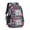 Multicolor Cat Head, variant on Black Cat Black Pattern Cute School Backpack Bag with Padded Back and Adjustable Shoulder Straps 16.9 X 12.6 X 5.9 Inches