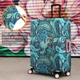 thumbnail image 4 of Blue Paisley and Floral Pattern Luggage Cover Fashion Suitcase Cover Baggage Covers Fit 25-28 Inch Luggage (Go Travel), 4 of 5