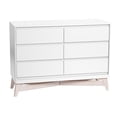thumbnail image 3 of Little Seeds Pala Kids 6-Drawer Dresser, True White/Whitewash, 3 of 18